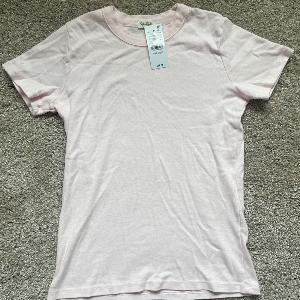 Brandy Melville Light Pink Short Sleeve Tee